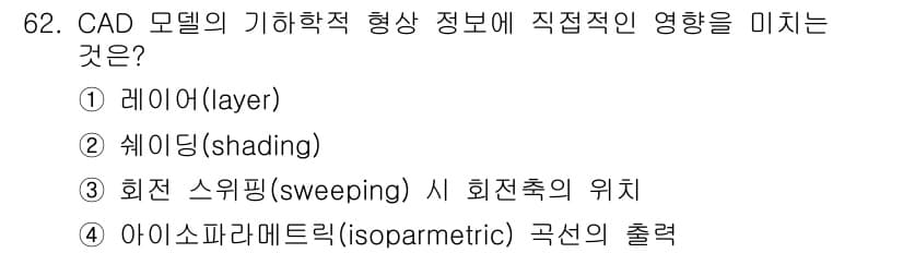 기계설계기사 2019년 62번 - 정답과 핵심 포인트를 검수 중인 기출문제