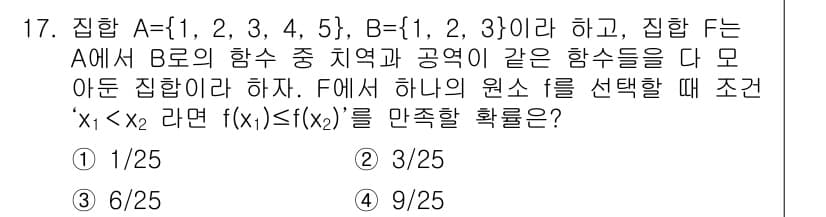 경찰공무원(순경)_수학 2016년 17번 - 정답과 핵심 포인트를 검수 중인 기출문제