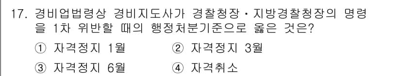 경비지도사_2차(경비업법) 2016년 17번 - 정답과 핵심 포인트를 검수 중인 기출문제