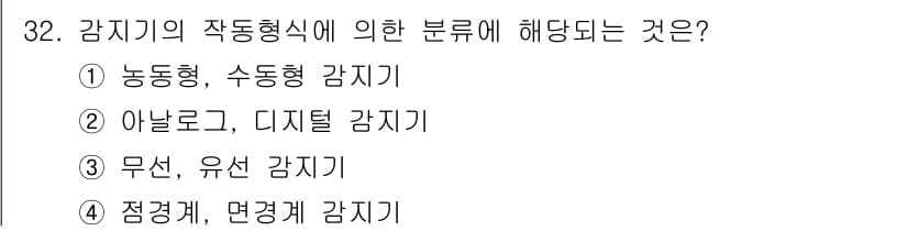 경비지도사_2차(기계경비개론) 2017년 32번 - 정답과 핵심 포인트를 검수 중인 기출문제
