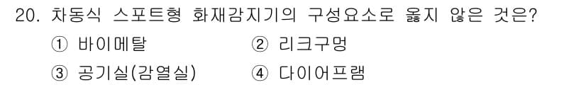 경비지도사_2차(기계경비개론) 2018년 20번 - 정답과 핵심 포인트를 검수 중인 기출문제
