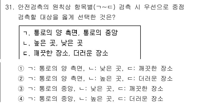 경비지도사_2차(경호학) 2018년 31번 - 정답과 핵심 포인트를 검수 중인 기출문제
