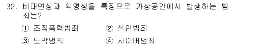 경비지도사_2차(범죄학) 2015년 32번 - 정답과 핵심 포인트를 검수 중인 기출문제