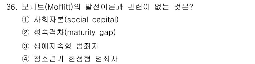 경비지도사_2차(범죄학) 2015년 36번 - 정답과 핵심 포인트를 검수 중인 기출문제