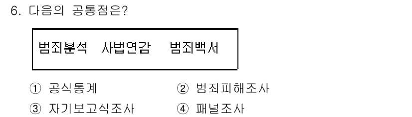 경비지도사_2차(범죄학) 2017년 6번 - 정답과 핵심 포인트를 검수 중인 기출문제