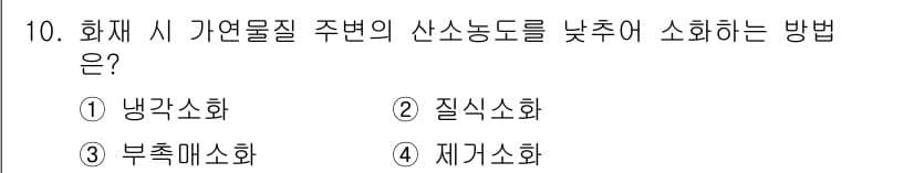 경비지도사_2차(소방학) 2015년 10번 - 정답과 핵심 포인트를 검수 중인 기출문제