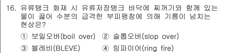 경비지도사_2차(소방학) 2015년 16번 - 정답과 핵심 포인트를 검수 중인 기출문제