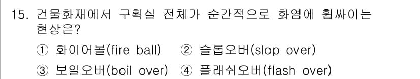 경비지도사_2차(소방학) 2016년 15번 - 정답과 핵심 포인트를 검수 중인 기출문제