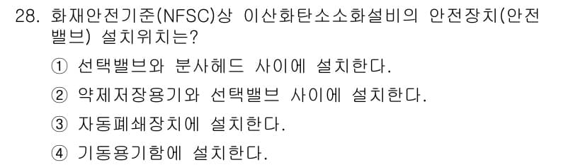 경비지도사_2차(소방학) 2018년 28번 - 정답과 핵심 포인트를 검수 중인 기출문제