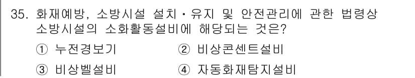 경비지도사_2차(소방학) 2018년 35번 - 정답과 핵심 포인트를 검수 중인 기출문제