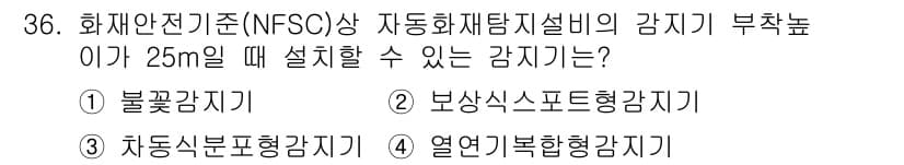 경비지도사_2차(소방학) 2018년 36번 - 정답과 핵심 포인트를 검수 중인 기출문제