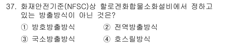 경비지도사_2차(소방학) 2018년 37번 - 정답과 핵심 포인트를 검수 중인 기출문제