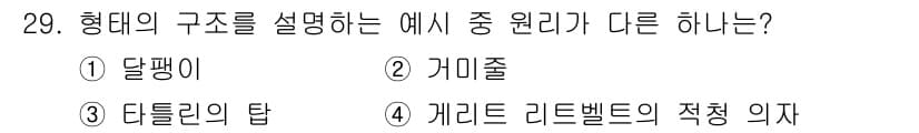 시각디자인기사 2015년 29번 - 정답과 핵심 포인트를 검수 중인 기출문제