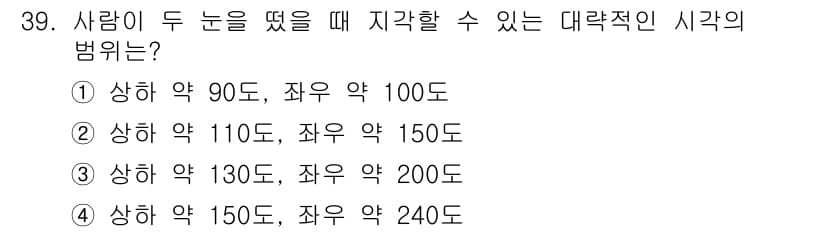 시각디자인기사 2015년 39번 - 정답과 핵심 포인트를 검수 중인 기출문제