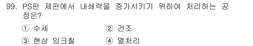 시각디자인기사 2015년 99번 - 정답과 핵심 포인트를 검수 중인 기출문제