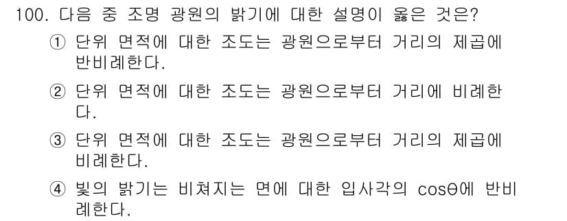 시각디자인기사 2016년 100번 - 정답과 핵심 포인트를 검수 중인 기출문제