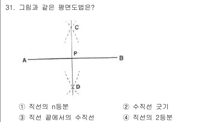 시각디자인기사 2017년 31번 - 정답과 핵심 포인트를 검수 중인 기출문제