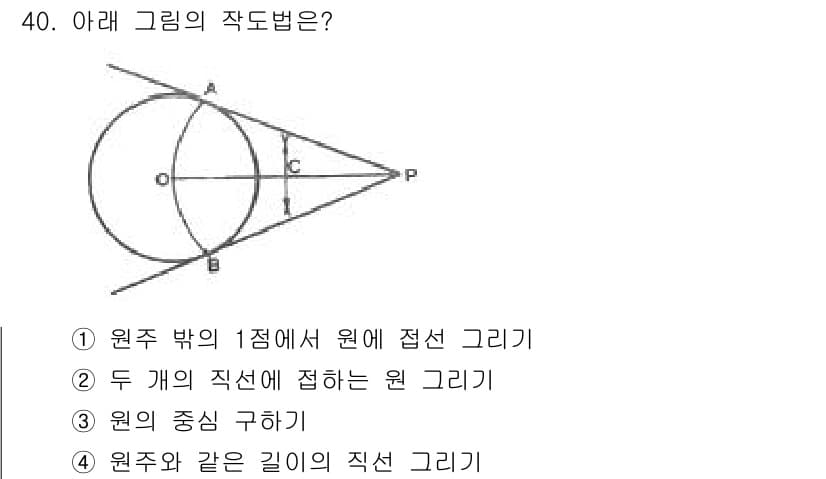 시각디자인기사 2017년 40번 - 정답과 핵심 포인트를 검수 중인 기출문제
