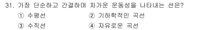 시각디자인기사 2018년 31번 - 정답과 핵심 포인트를 검수 중인 기출문제