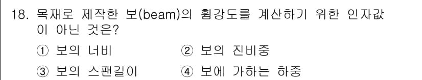 임산가공기사 2018년 18번 - 정답과 핵심 포인트를 검수 중인 기출문제