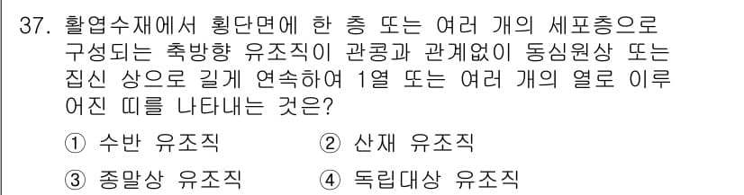 임산가공기사 2018년 37번 - 정답과 핵심 포인트를 검수 중인 기출문제