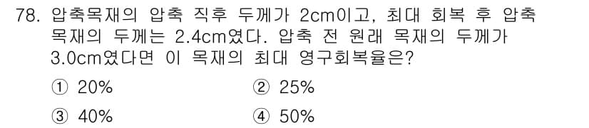 임산가공기사 2018년 78번 - 정답과 핵심 포인트를 검수 중인 기출문제