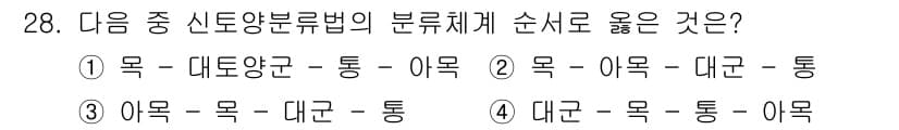 유기농업산업기사 2015년 28번 - 정답과 핵심 포인트를 검수 중인 기출문제
