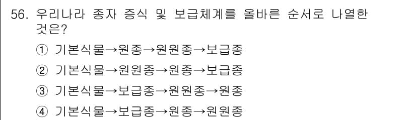 유기농업산업기사 2015년 56번 - 정답과 핵심 포인트를 검수 중인 기출문제
