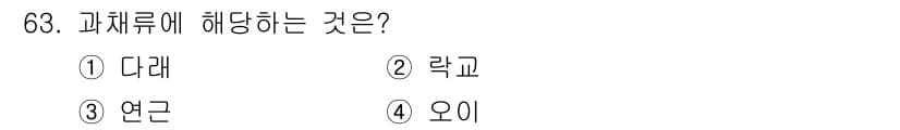 유기농업산업기사 2015년 63번 - 정답과 핵심 포인트를 검수 중인 기출문제