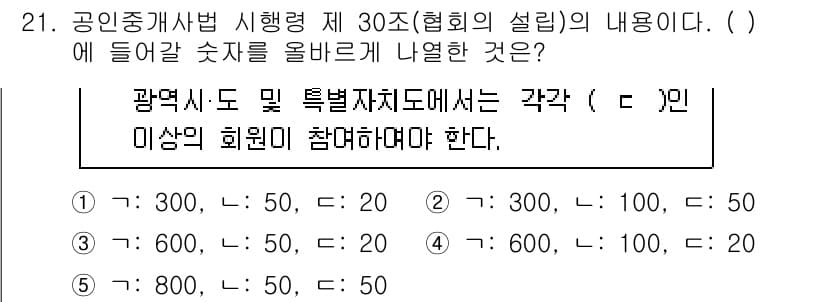 공인중개사_2차 2019년 21번 - 정답과 핵심 포인트를 검수 중인 기출문제