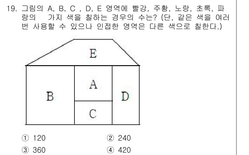 소방공무원(공개)_수학(구) 2019년 19번 - 정답과 핵심 포인트를 검수 중인 기출문제