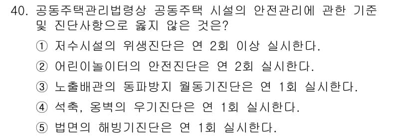 주택관리사보_2차 2019년 40번 - 정답과 핵심 포인트를 검수 중인 기출문제