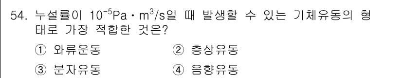 누설비파괴검사기사(구) 2015년 54번 - 정답과 핵심 포인트를 검수 중인 기출문제
