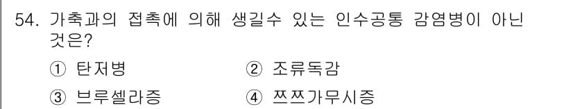 농작업안전보건기사 2018년 54번 - 정답과 핵심 포인트를 검수 중인 기출문제
