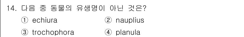 생물분류기사(동물) 2015년 14번 - 정답과 핵심 포인트를 검수 중인 기출문제