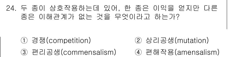 생물분류기사(식물) 2018년 24번 - 정답과 핵심 포인트를 검수 중인 기출문제