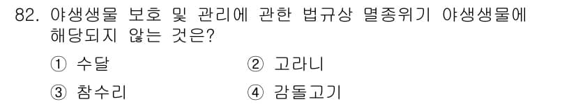 생물분류기사(식물) 2019년 82번 - 정답과 핵심 포인트를 검수 중인 기출문제