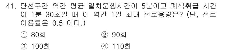 철도신호산업기사 2018년 41번 - 정답과 핵심 포인트를 검수 중인 기출문제