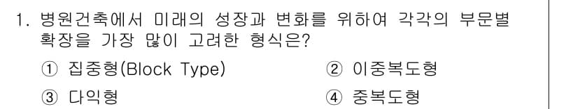 9급_지방직_공무원_건축계획 2015년 1번 - 정답과 핵심 포인트를 검수 중인 기출문제