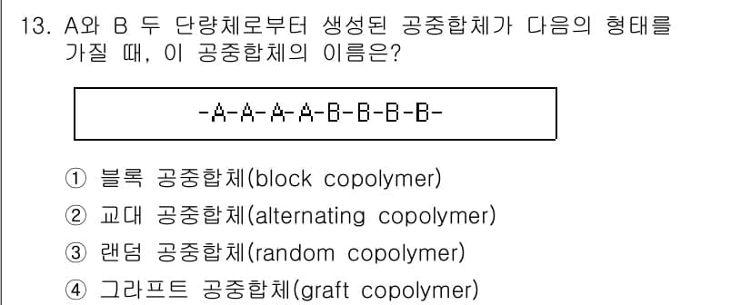 9급_지방직_공무원_공업화학 2016년 13번 - 정답과 핵심 포인트를 검수 중인 기출문제
