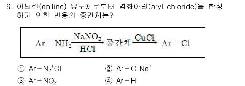 9급_지방직_공무원_공업화학 2019년 6번 - 정답과 핵심 포인트를 검수 중인 기출문제