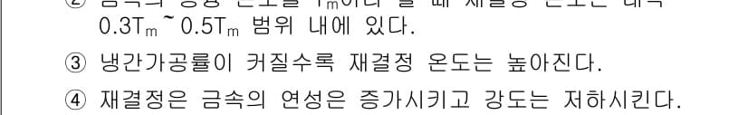 9급_지방직_공무원_기계일반 2017년 11번 - 냉각과 공기 흐름은 재질의 열전도성에 따라 조절되며, 강도는 온도에 따라... 에 관한 핵심 기출문제