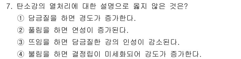 9급_지방직_공무원_기계일반 2018년 7번 - 정답과 핵심 포인트를 검수 중인 기출문제
