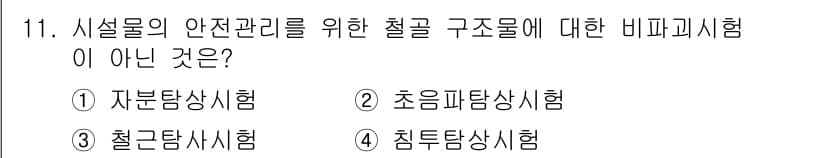 9급_지방직_공무원_안전관리론 2015년 11번 - 정답과 핵심 포인트를 검수 중인 기출문제