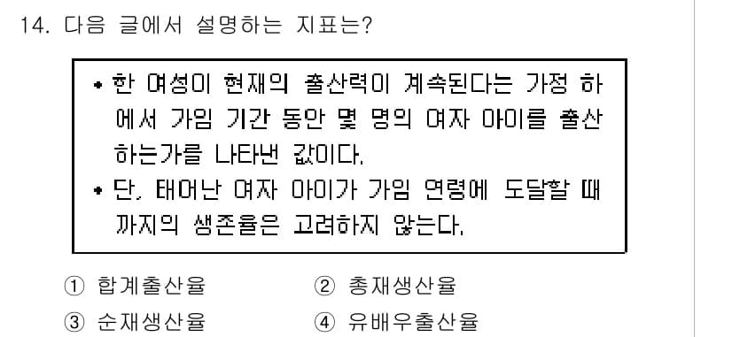 9급_지방직_공무원_지역사회간호학 2017년 14번 - 정답과 핵심 포인트를 검수 중인 기출문제