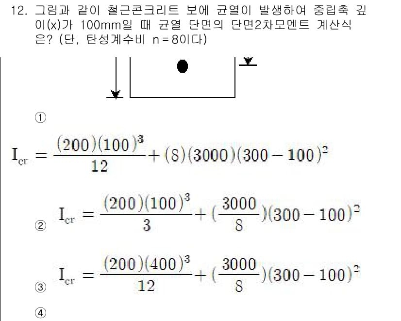 9급_지방직_공무원_토목설계 2016년 13번 - 정답과 핵심 포인트를 검수 중인 기출문제