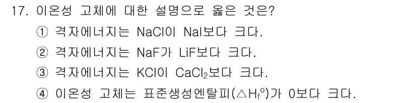 9급_지방직_공무원_화학 2016년 17번 - 정답과 핵심 포인트를 검수 중인 기출문제