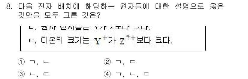 9급_지방직_공무원_화학 2017년 8번 - 정답과 핵심 포인트를 검수 중인 기출문제