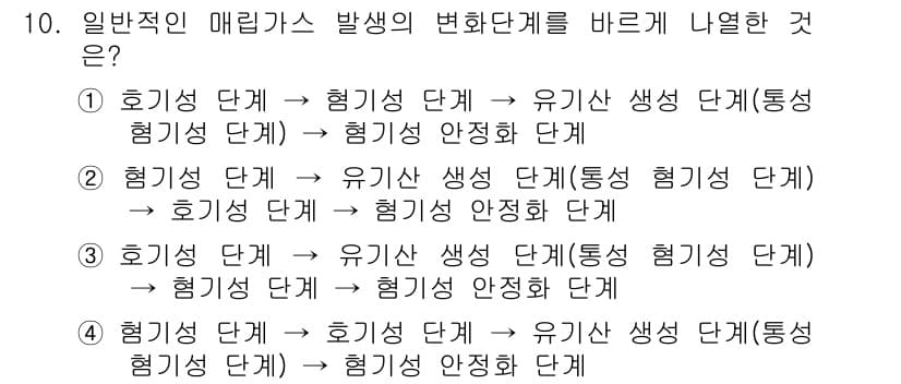 9급_지방직_공무원_환경공학개론 2019년 10번 - 정답과 핵심 포인트를 검수 중인 기출문제