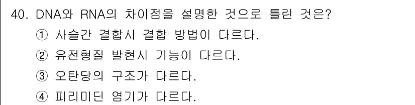 바이오화학제품제조기사 2015년 40번 - 정답과 핵심 포인트를 검수 중인 기출문제